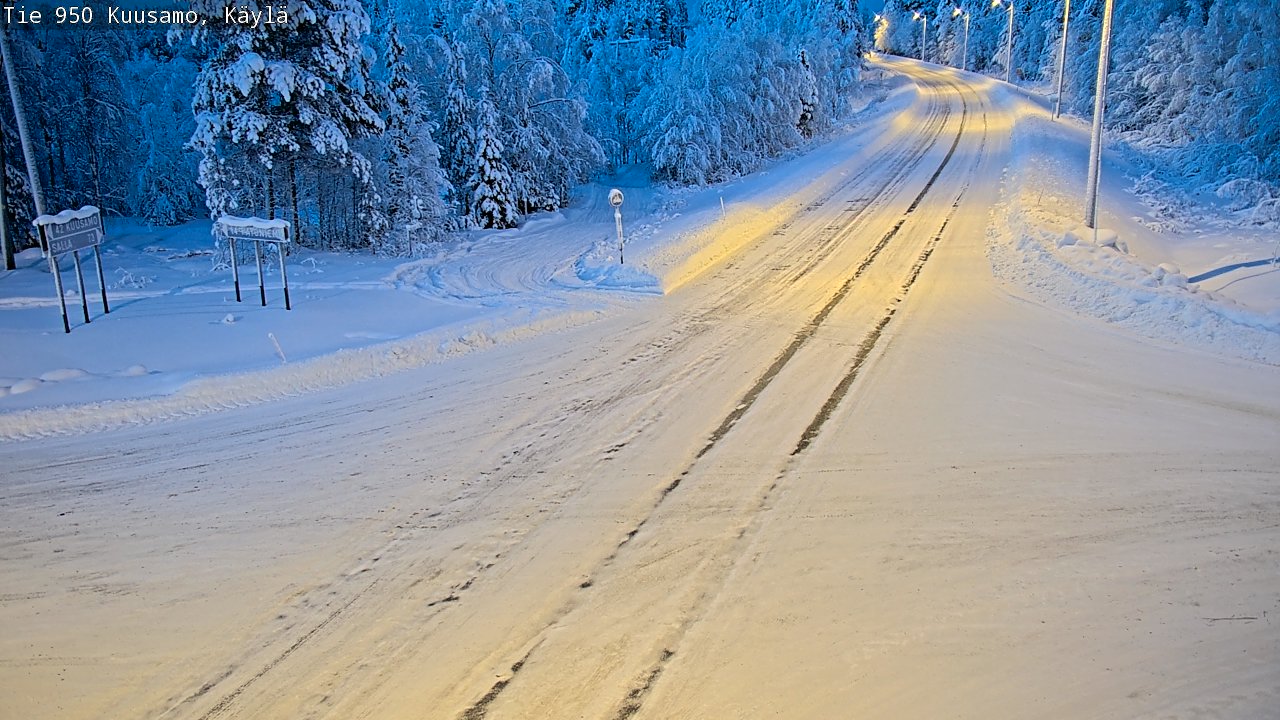 Weather Camera Image Road 950 Kuusamo, Käylä, Kuusamo, Pohjois-Pohjanmaa