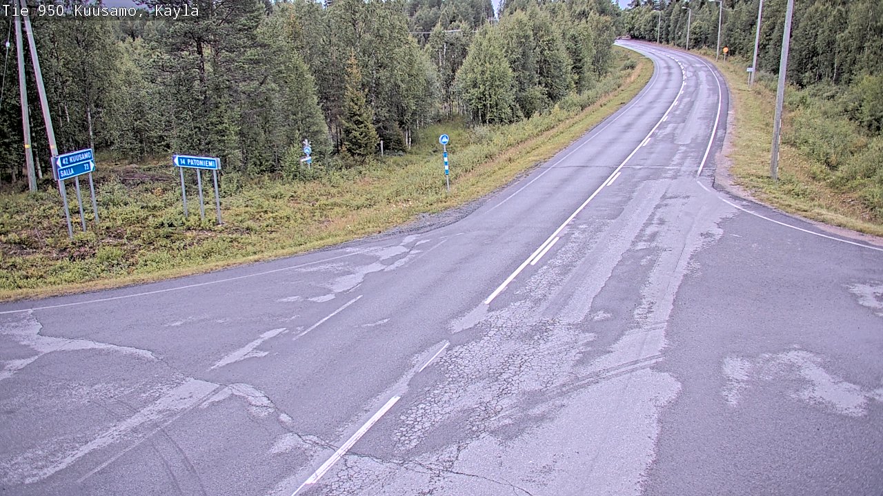 Kelikamerat Kuva Tie 950 Kuusamo, Käylä, Kuusamo, Pohjois-Pohjanmaa
