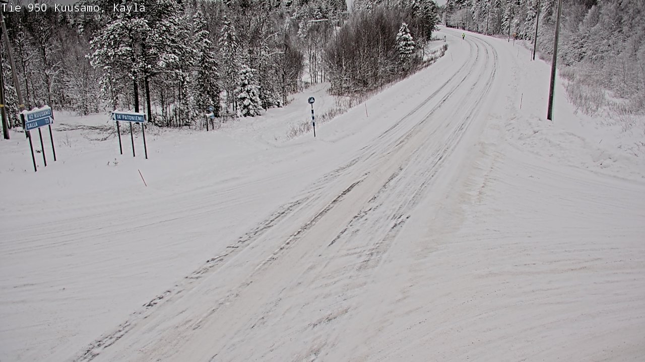 Weather Camera Image Road 950 Kuusamo, Käylä, Kuusamo, Pohjois-Pohjanmaa