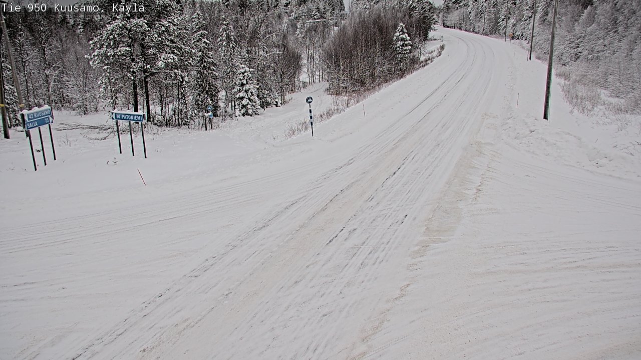 Weather Camera Image Road 950 Kuusamo, Käylä, Kuusamo, Pohjois-Pohjanmaa