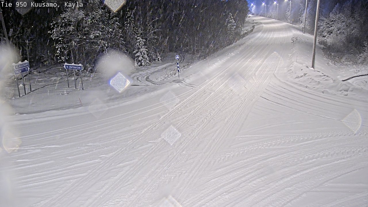 Weather Camera Image Road 950 Kuusamo, Käylä, Kuusamo, Pohjois-Pohjanmaa