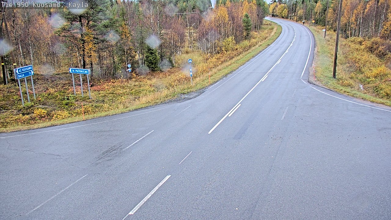 Weather Camera Image Road 950 Kuusamo, Käylä, Kuusamo, Pohjois-Pohjanmaa
