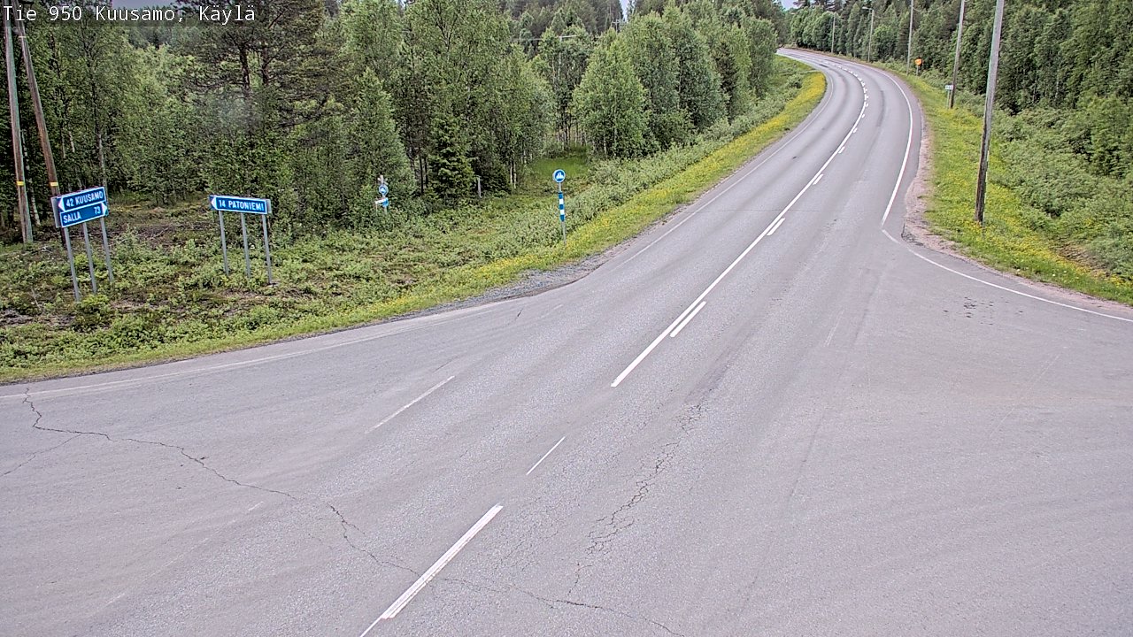 Kelikamerat Kuva Tie 950 Kuusamo, Käylä, Kuusamo, Pohjois-Pohjanmaa