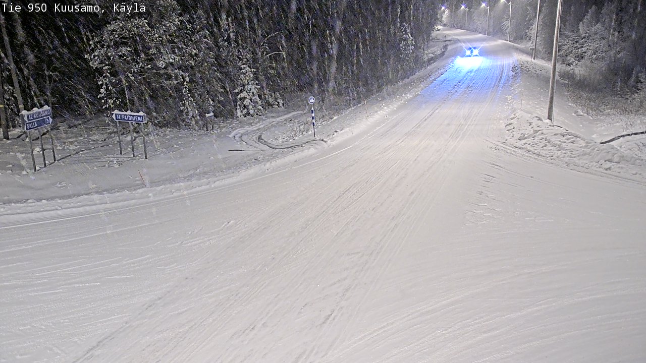 Weather Camera Image Road 950 Kuusamo, Käylä, Kuusamo, Pohjois-Pohjanmaa