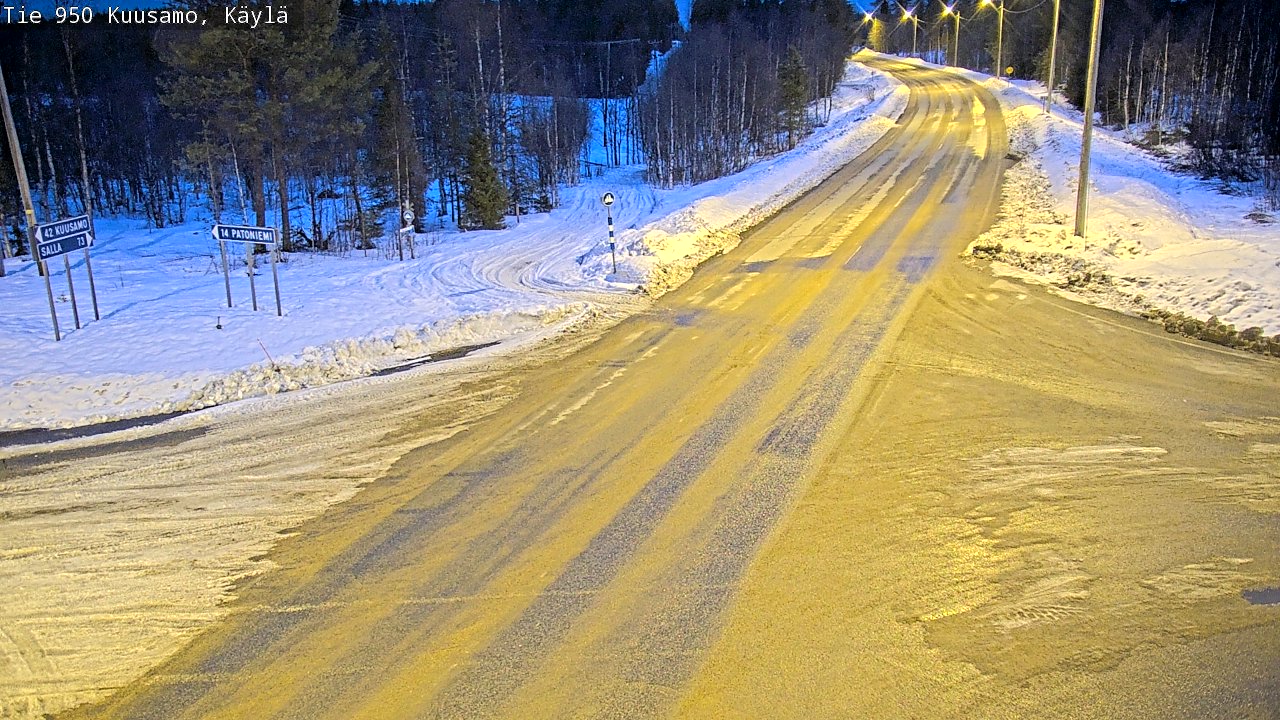 Weather Camera Image Road 950 Kuusamo, Käylä, Kuusamo, Pohjois-Pohjanmaa
