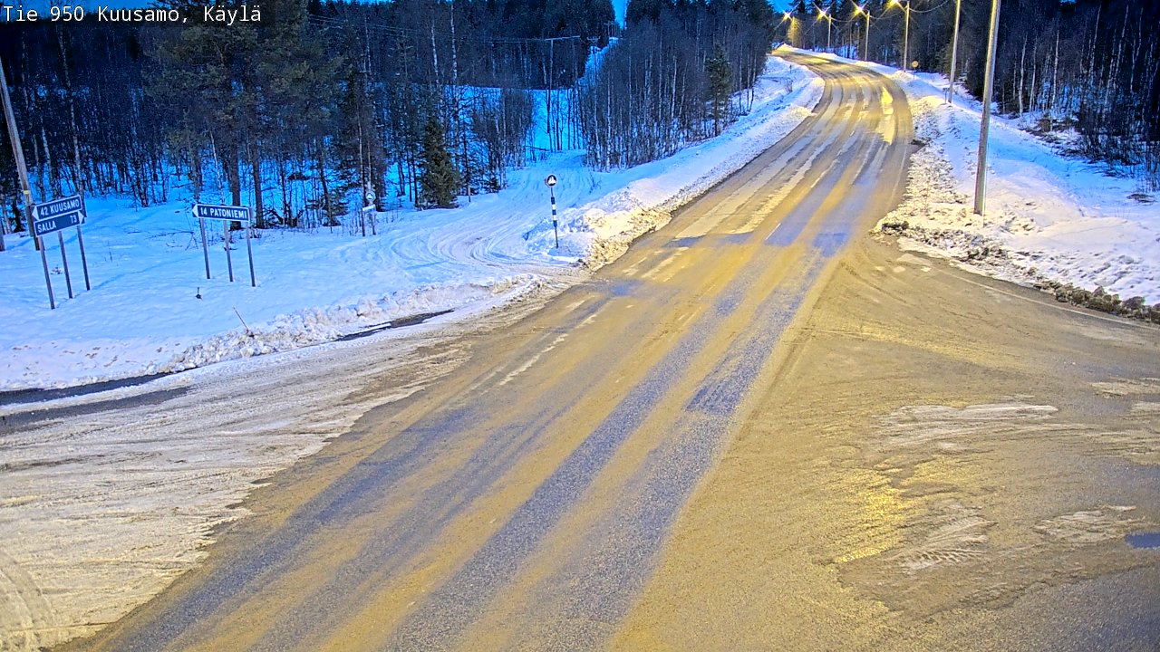 Weather Camera Image Road 950 Kuusamo, Käylä, Kuusamo, Pohjois-Pohjanmaa