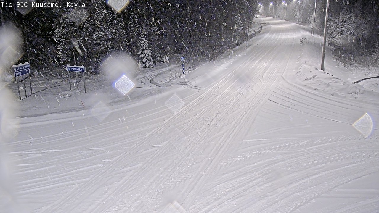 Weather Camera Image Road 950 Kuusamo, Käylä, Kuusamo, Pohjois-Pohjanmaa
