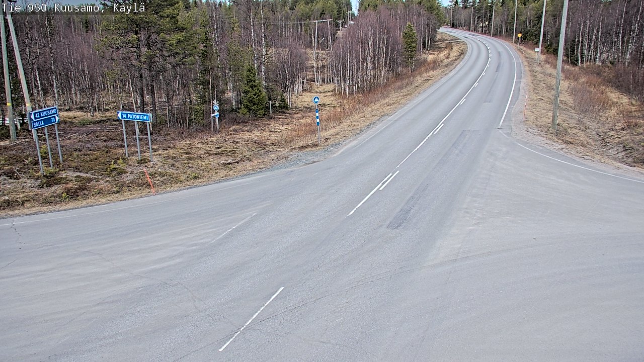 Kelikamerat Kuva Tie 950 Kuusamo, Käylä, Kuusamo, Pohjois-Pohjanmaa