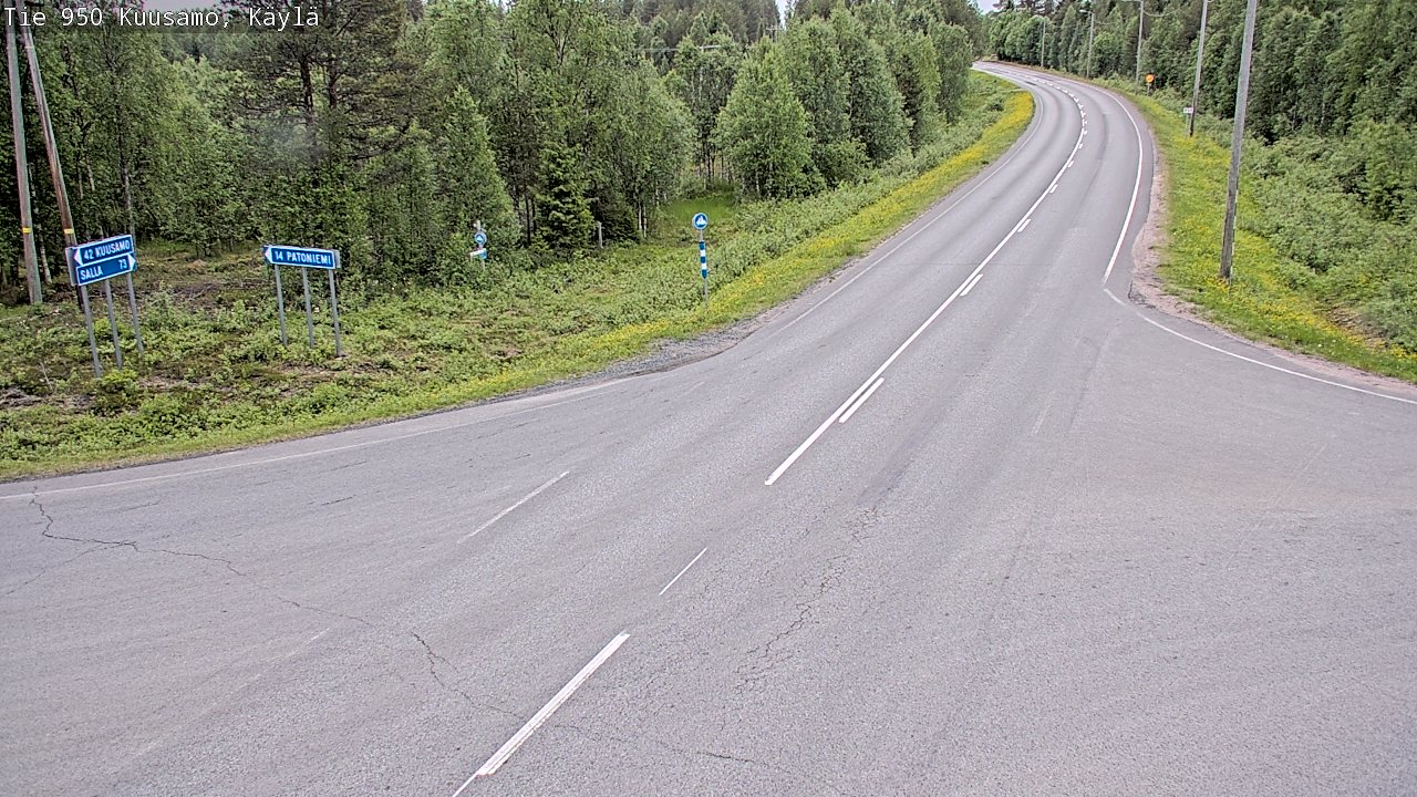 Kelikamerat Kuva Tie 950 Kuusamo, Käylä, Kuusamo, Pohjois-Pohjanmaa