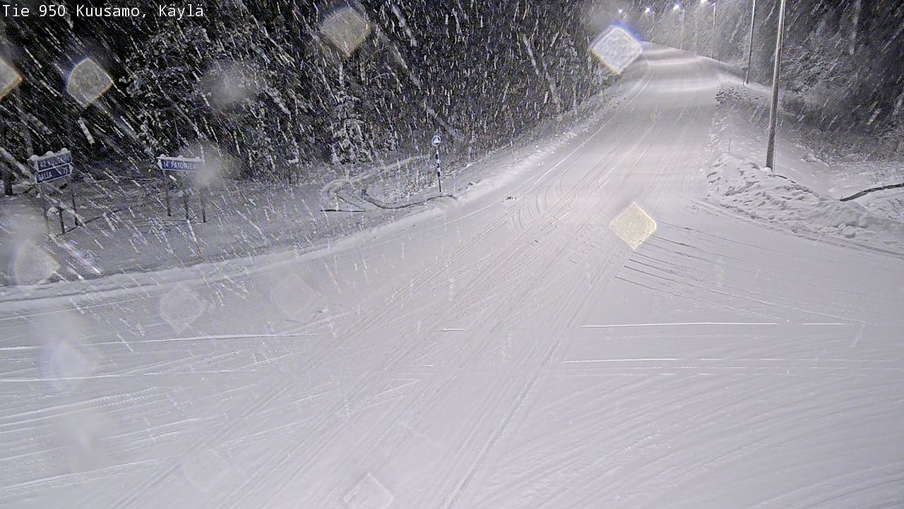Weather Camera Image Road 950 Kuusamo, Käylä, Kuusamo, Pohjois-Pohjanmaa