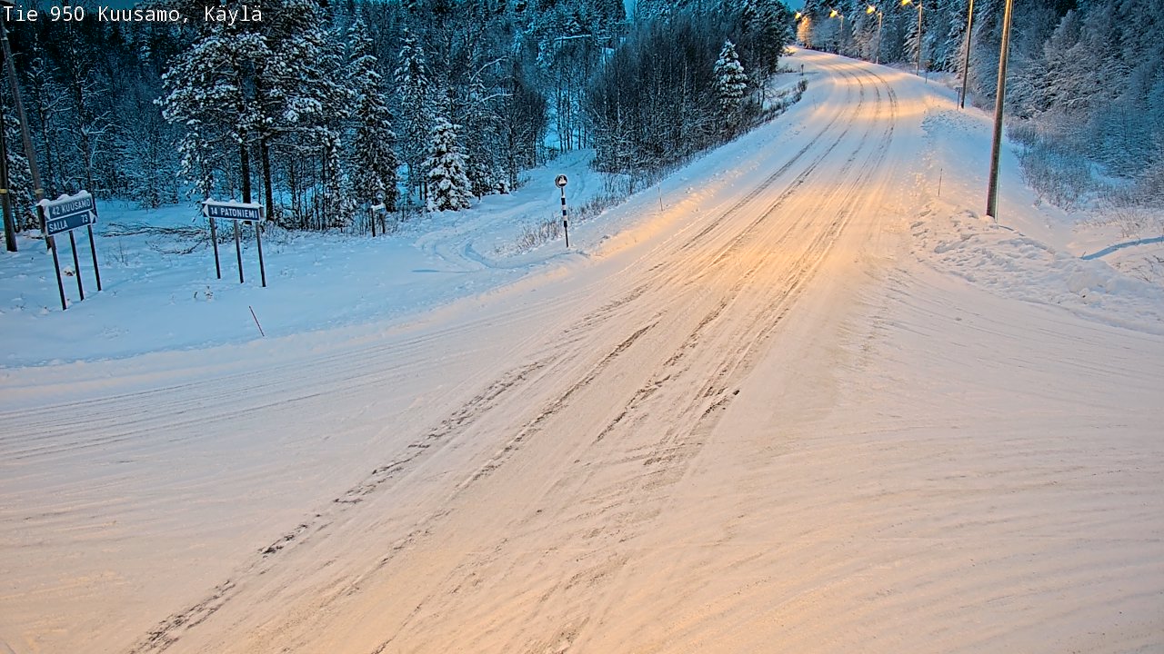 Weather Camera Image Road 950 Kuusamo, Käylä, Kuusamo, Pohjois-Pohjanmaa