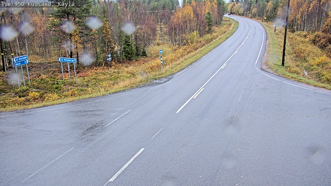 Weather Camera Image Road 950 Kuusamo, Käylä, Kuusamo, Pohjois-Pohjanmaa