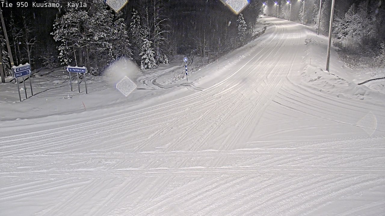 Weather Camera Image Road 950 Kuusamo, Käylä, Kuusamo, Pohjois-Pohjanmaa