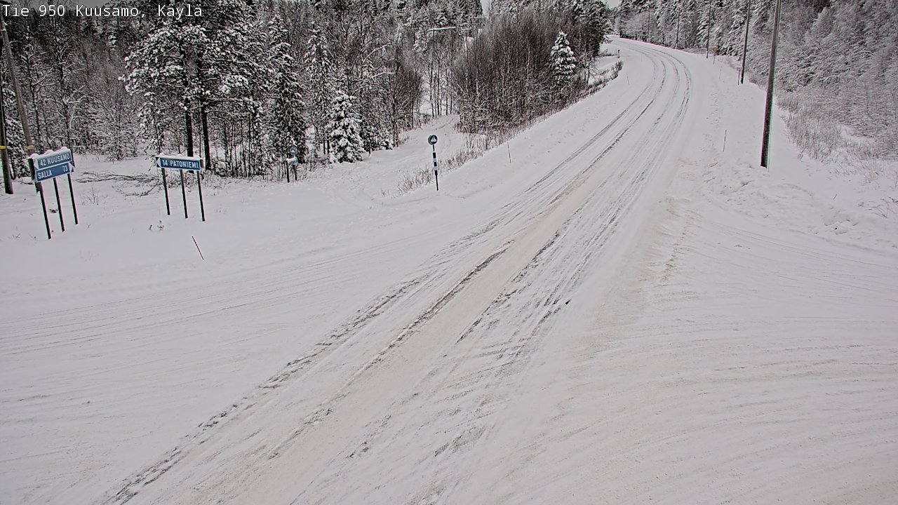 Weather Camera Image Road 950 Kuusamo, Käylä, Kuusamo, Pohjois-Pohjanmaa