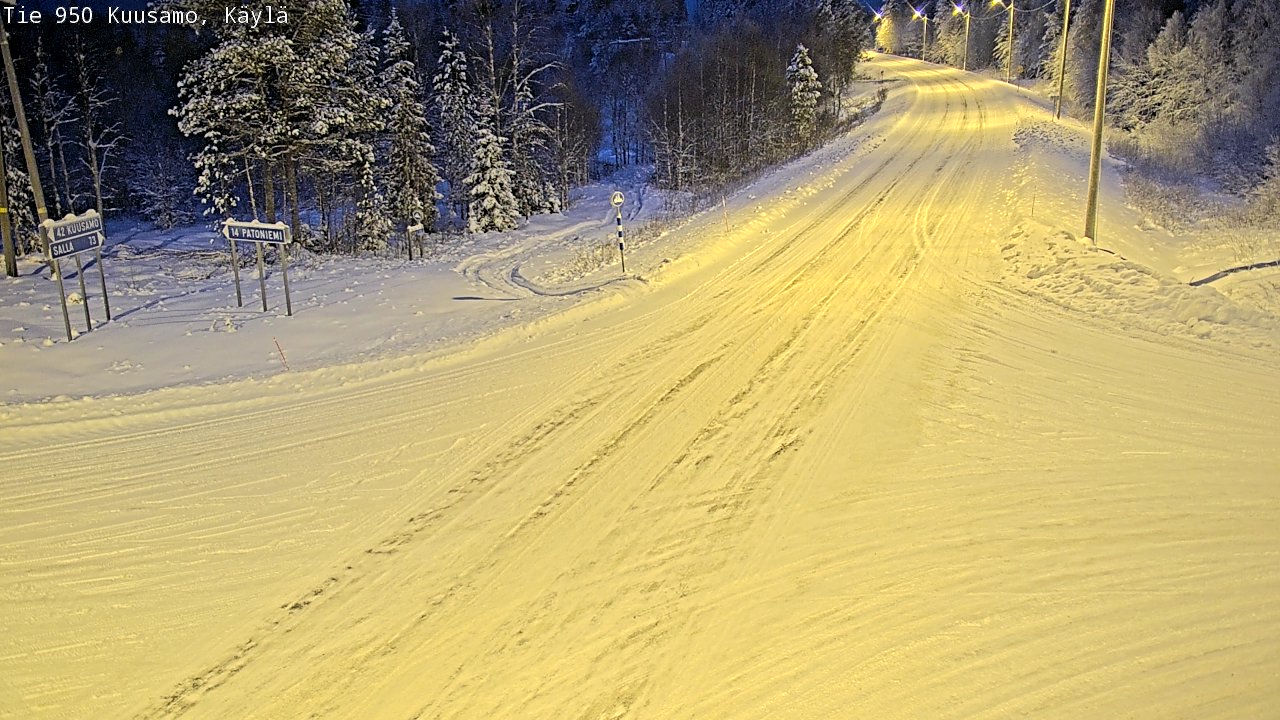 Weather Camera Image Road 950 Kuusamo, Käylä, Kuusamo, Pohjois-Pohjanmaa