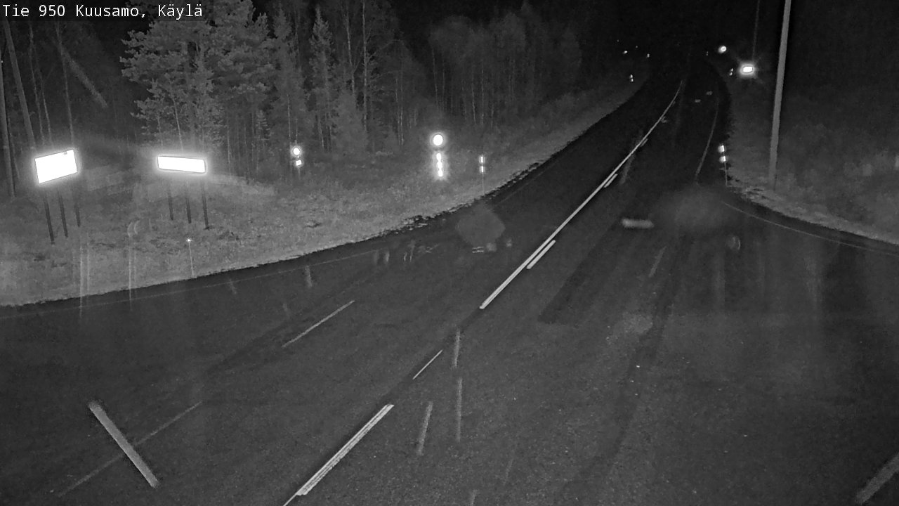 Weather Camera Image Väg 950 Kuusamo, Käylä, Kuusamo, Pohjois-Pohjanmaa