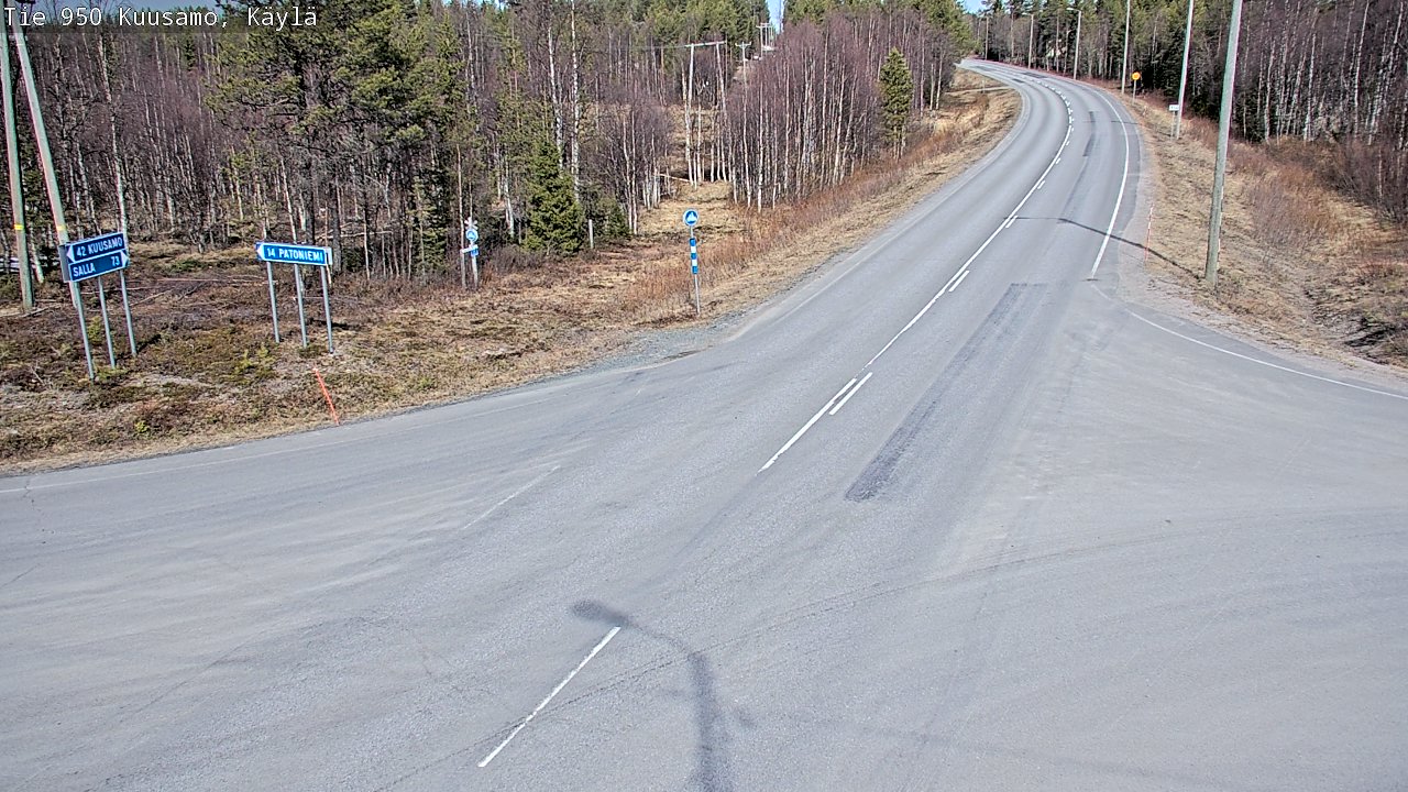 Kelikamerat Kuva Tie 950 Kuusamo, Käylä, Kuusamo, Pohjois-Pohjanmaa