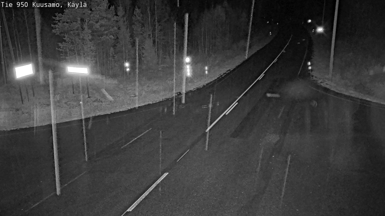 Weather Camera Image Väg 950 Kuusamo, Käylä, Kuusamo, Pohjois-Pohjanmaa