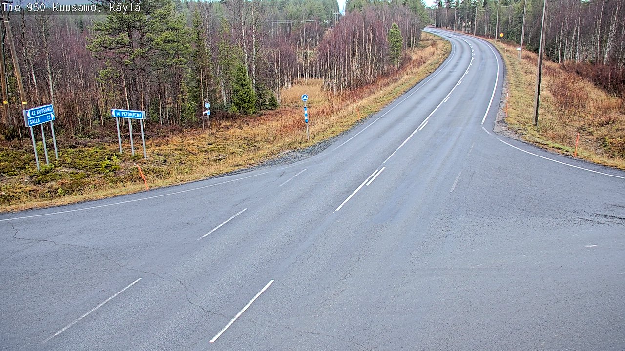 Kelikamerat Kuva Tie 950 Kuusamo, Käylä, Kuusamo, Pohjois-Pohjanmaa