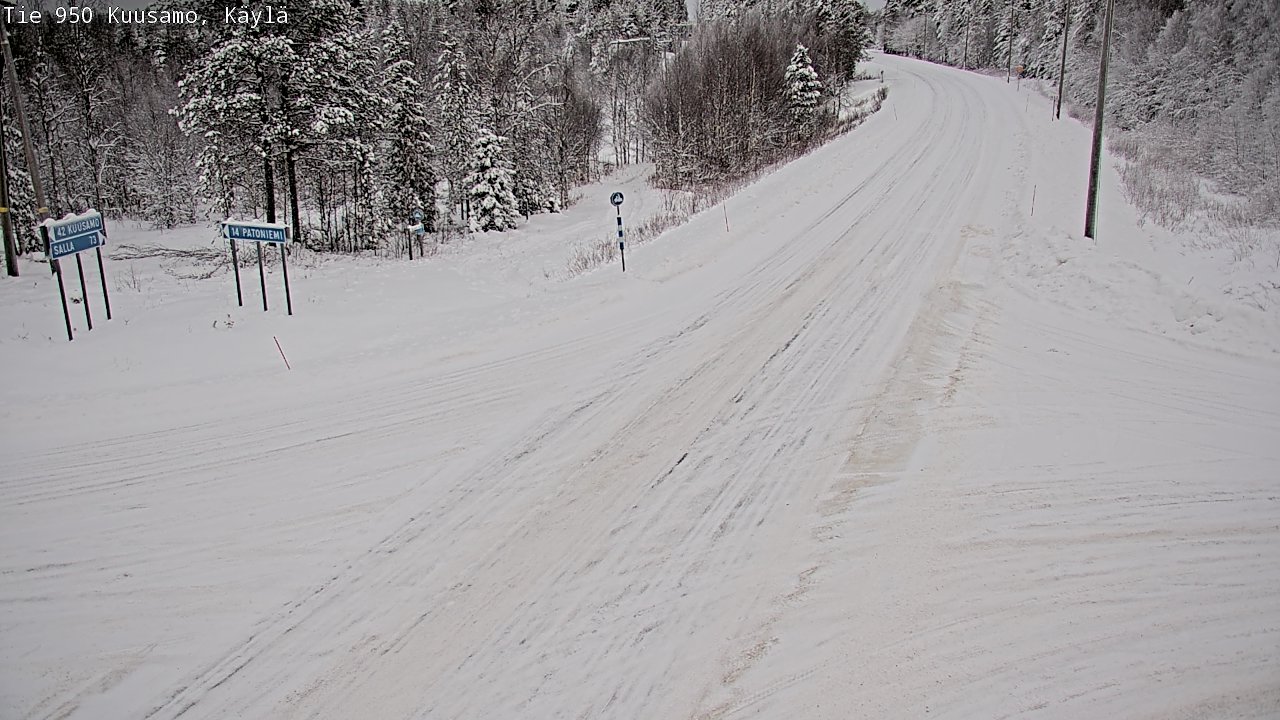 Weather Camera Image Road 950 Kuusamo, Käylä, Kuusamo, Pohjois-Pohjanmaa