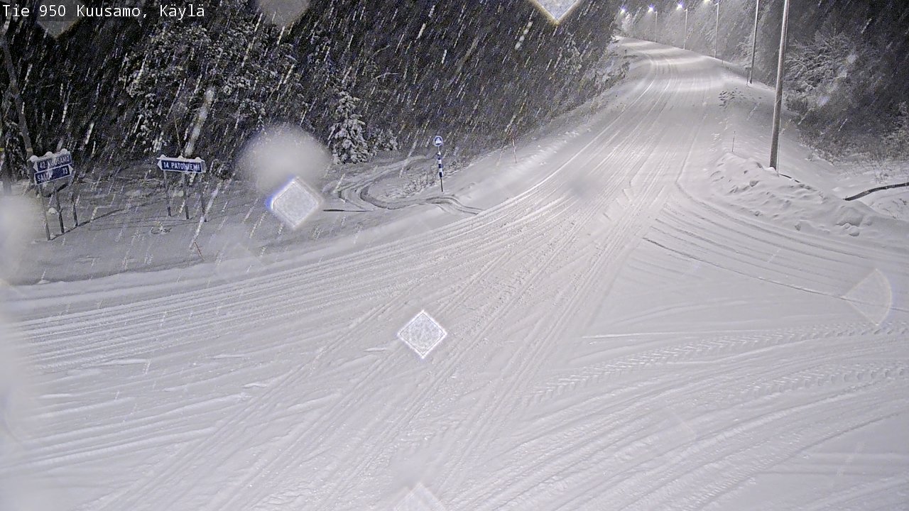 Weather Camera Image Road 950 Kuusamo, Käylä, Kuusamo, Pohjois-Pohjanmaa