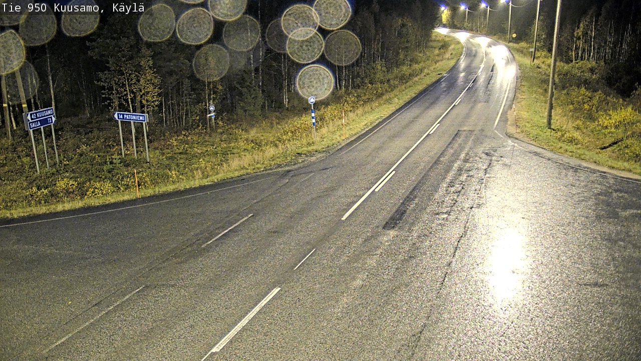 Weather Camera Image Väg 950 Kuusamo, Käylä, Kuusamo, Pohjois-Pohjanmaa