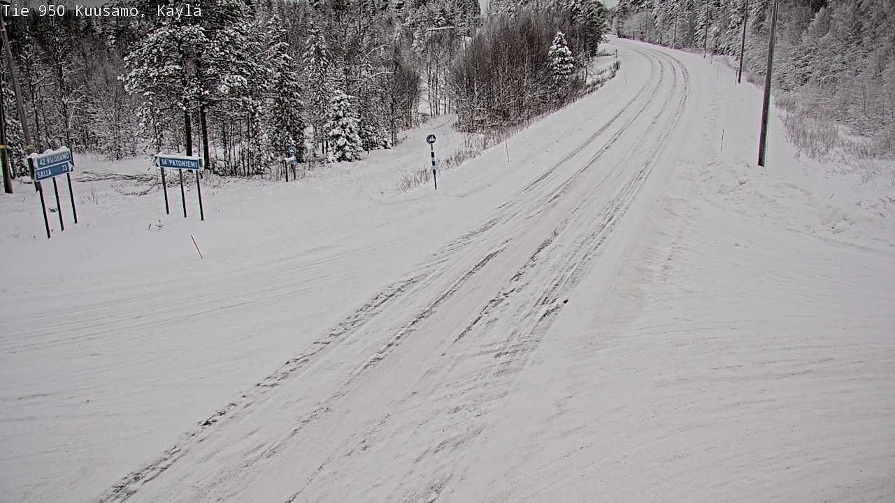 Weather Camera Image Road 950 Kuusamo, Käylä, Kuusamo, Pohjois-Pohjanmaa
