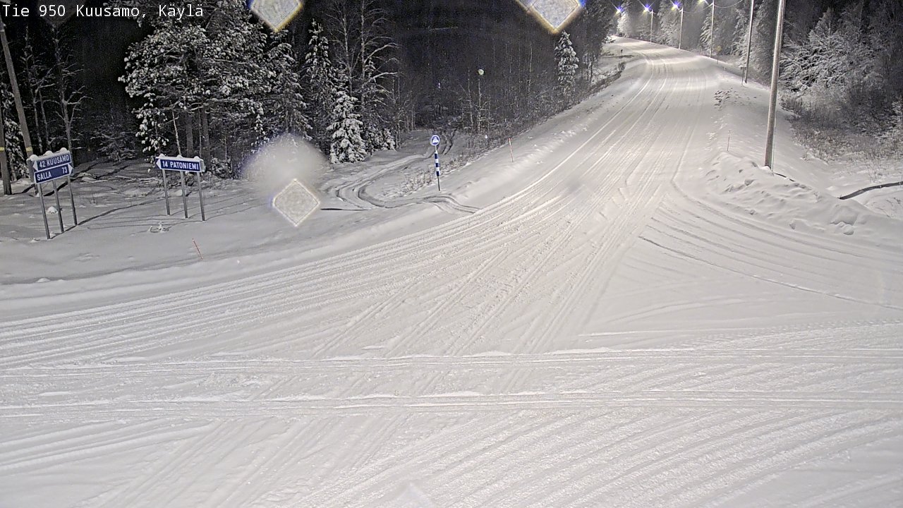 Weather Camera Image Road 950 Kuusamo, Käylä, Kuusamo, Pohjois-Pohjanmaa