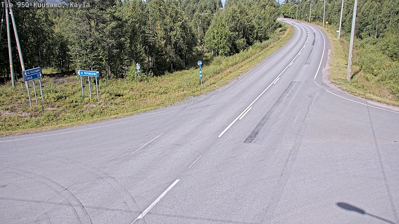 Weather Camera Image Road 950 Kuusamo, Käylä, Kuusamo, Pohjois-Pohjanmaa