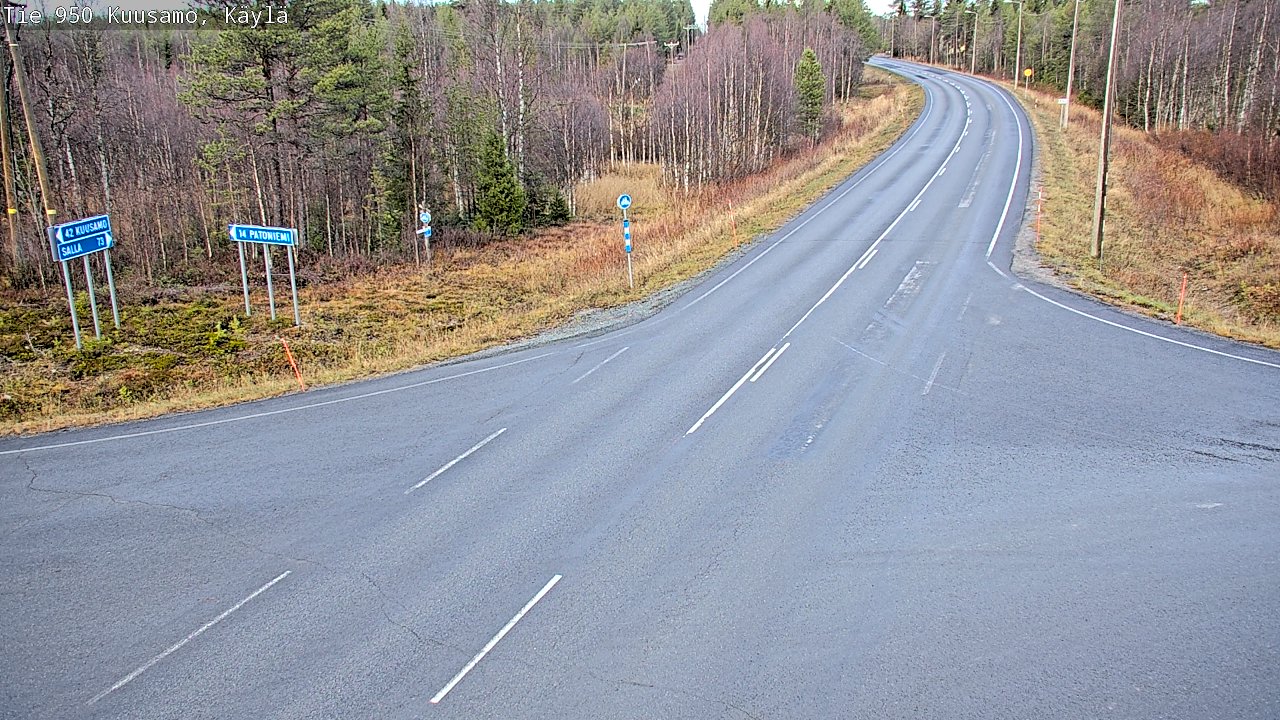 Kelikamerat Kuva Tie 950 Kuusamo, Käylä, Kuusamo, Pohjois-Pohjanmaa