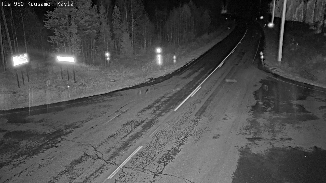 Weather Camera Image Väg 950 Kuusamo, Käylä, Kuusamo, Pohjois-Pohjanmaa