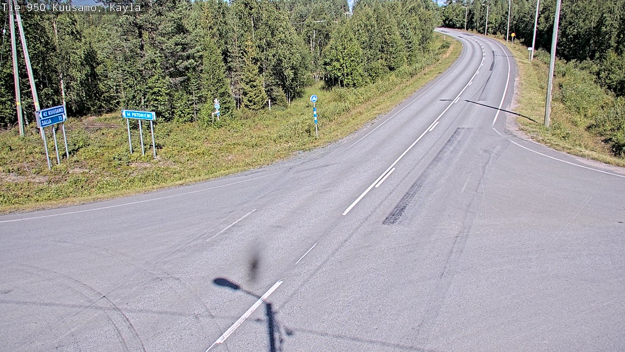 Weather Camera Image Väg 950 Kuusamo, Käylä, Kuusamo, Pohjois-Pohjanmaa