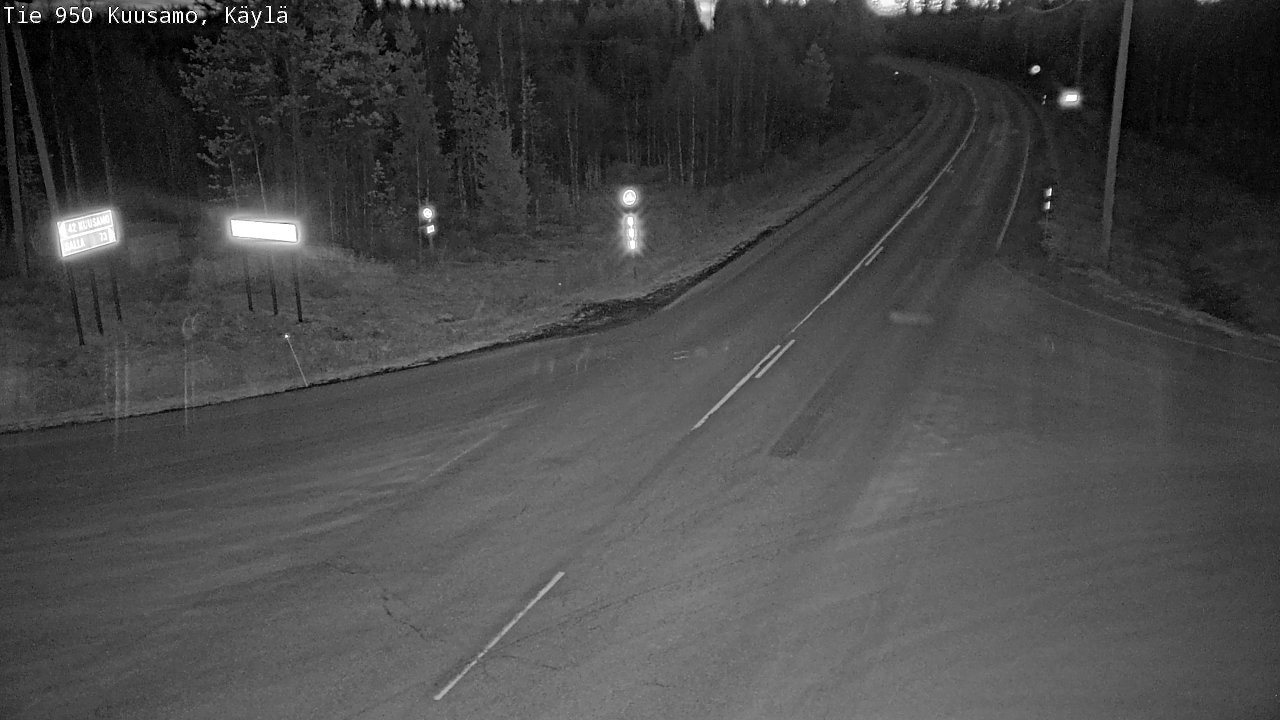 Weather Camera Image Väg 950 Kuusamo, Käylä, Kuusamo, Pohjois-Pohjanmaa