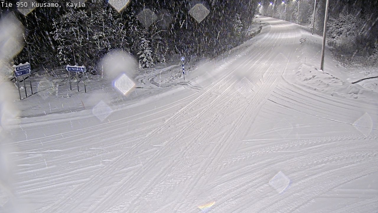 Weather Camera Image Road 950 Kuusamo, Käylä, Kuusamo, Pohjois-Pohjanmaa