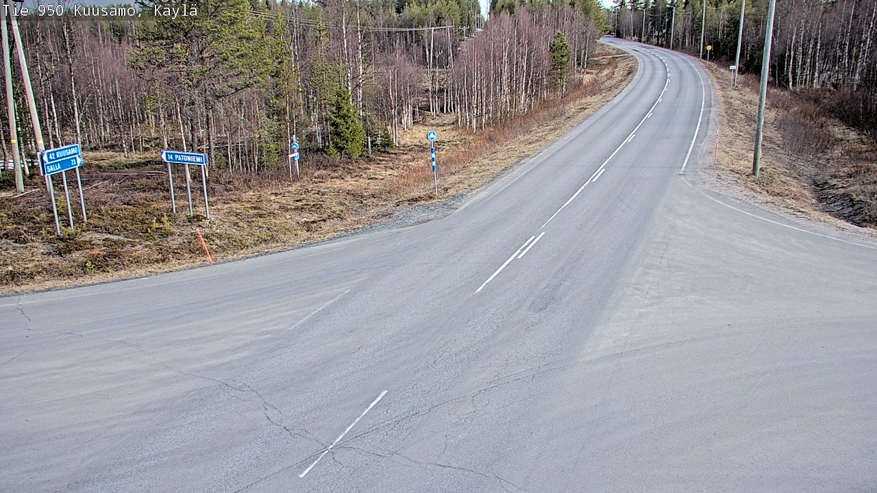 Kelikamerat Kuva Tie 950 Kuusamo, Käylä, Kuusamo, Pohjois-Pohjanmaa
