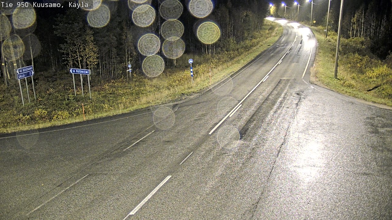 Weather Camera Image Väg 950 Kuusamo, Käylä, Kuusamo, Pohjois-Pohjanmaa