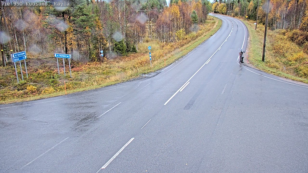 Weather Camera Image Road 950 Kuusamo, Käylä, Kuusamo, Pohjois-Pohjanmaa