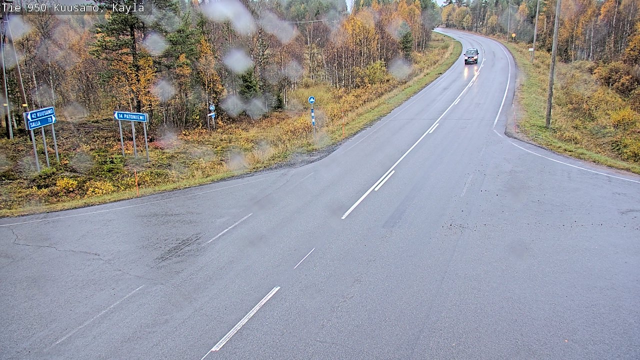 Weather Camera Image Väg 950 Kuusamo, Käylä, Kuusamo, Pohjois-Pohjanmaa