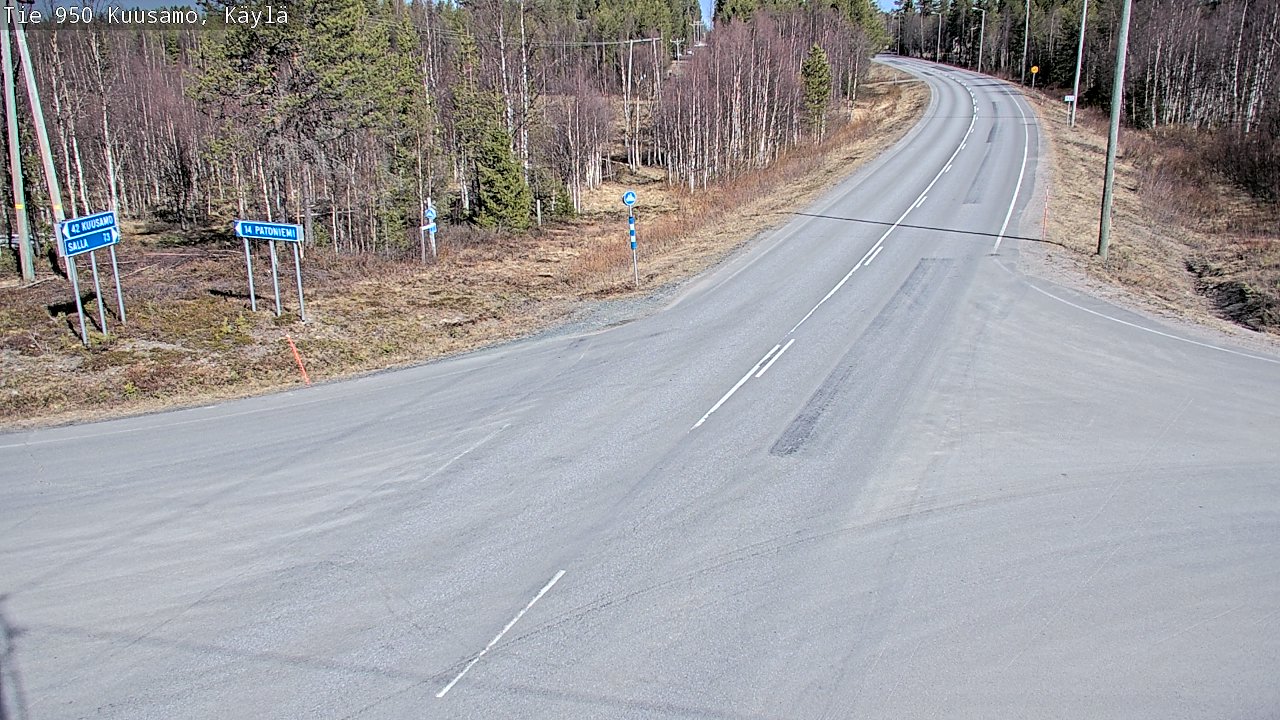 Kelikamerat Kuva Tie 950 Kuusamo, Käylä, Kuusamo, Pohjois-Pohjanmaa