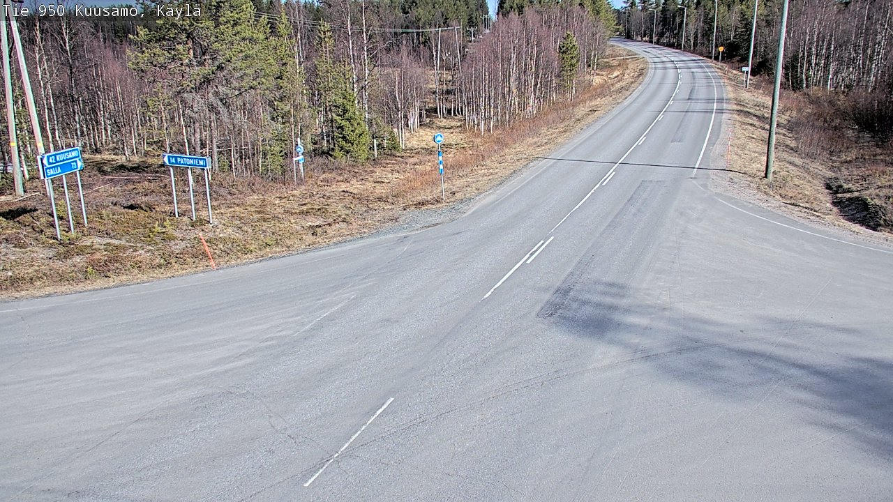 Kelikamerat Kuva Tie 950 Kuusamo, Käylä, Kuusamo, Pohjois-Pohjanmaa