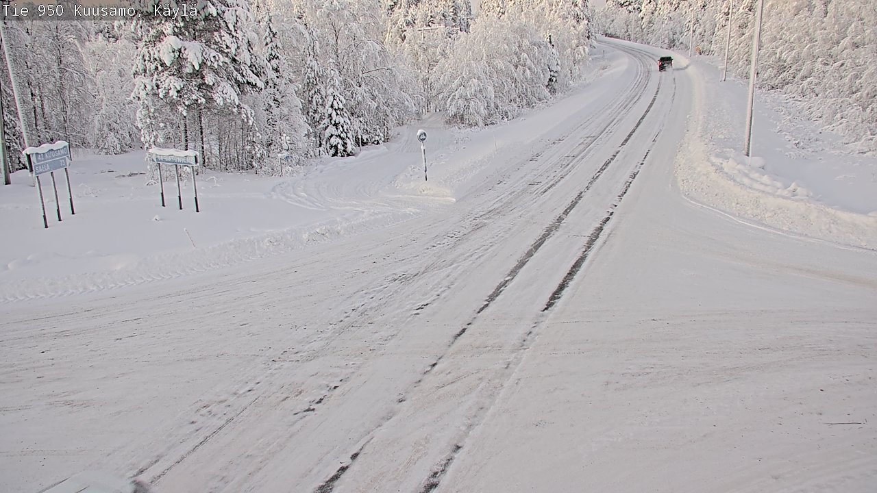 Weather Camera Image Väg 950 Kuusamo, Käylä, Kuusamo, Pohjois-Pohjanmaa