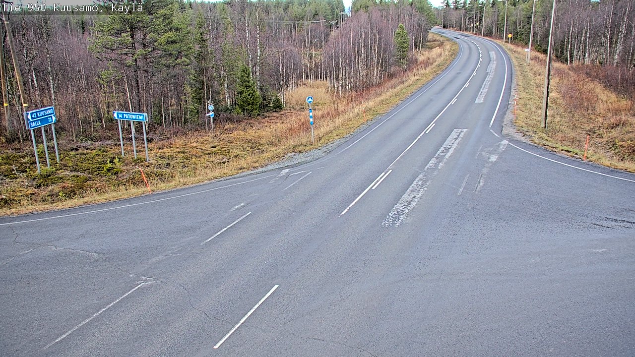 Kelikamerat Kuva Tie 950 Kuusamo, Käylä, Kuusamo, Pohjois-Pohjanmaa
