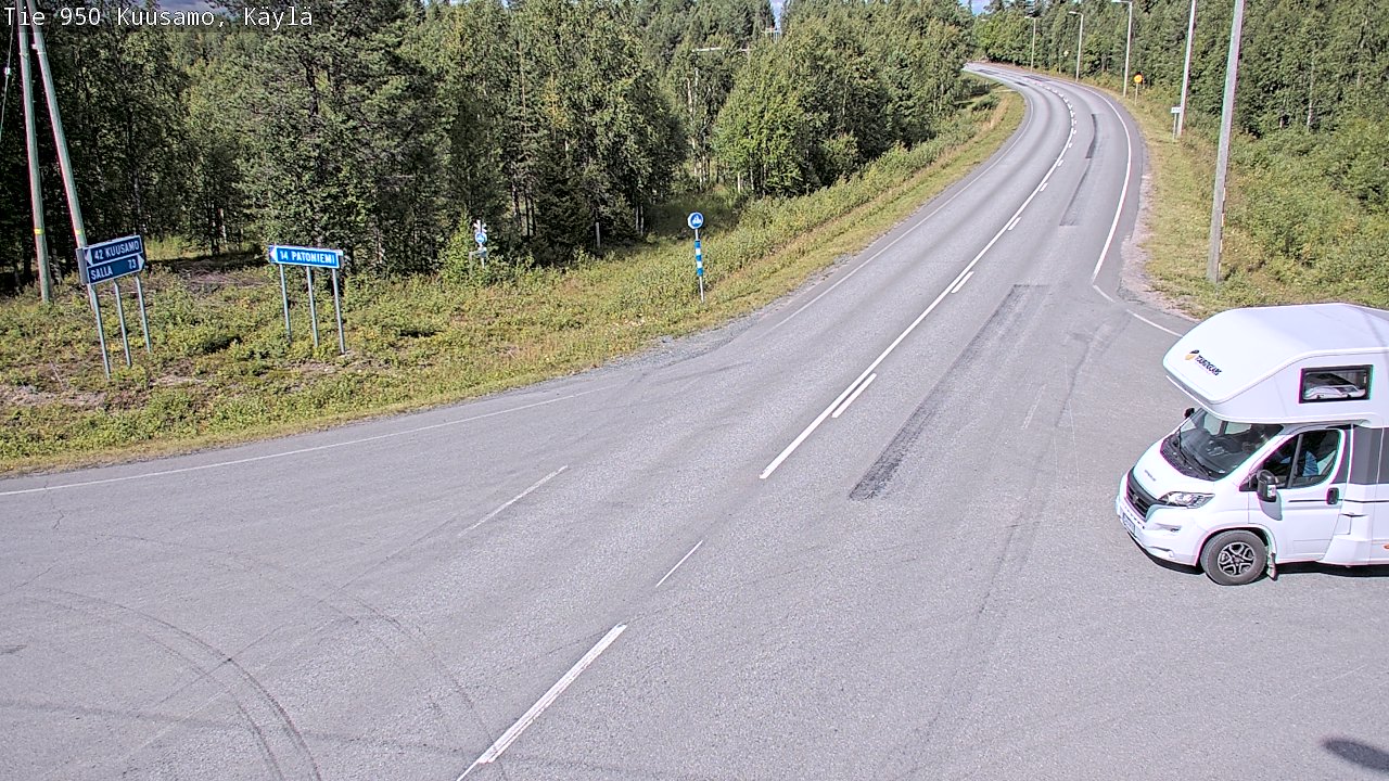 Weather Camera Image Road 950 Kuusamo, Käylä, Kuusamo, Pohjois-Pohjanmaa