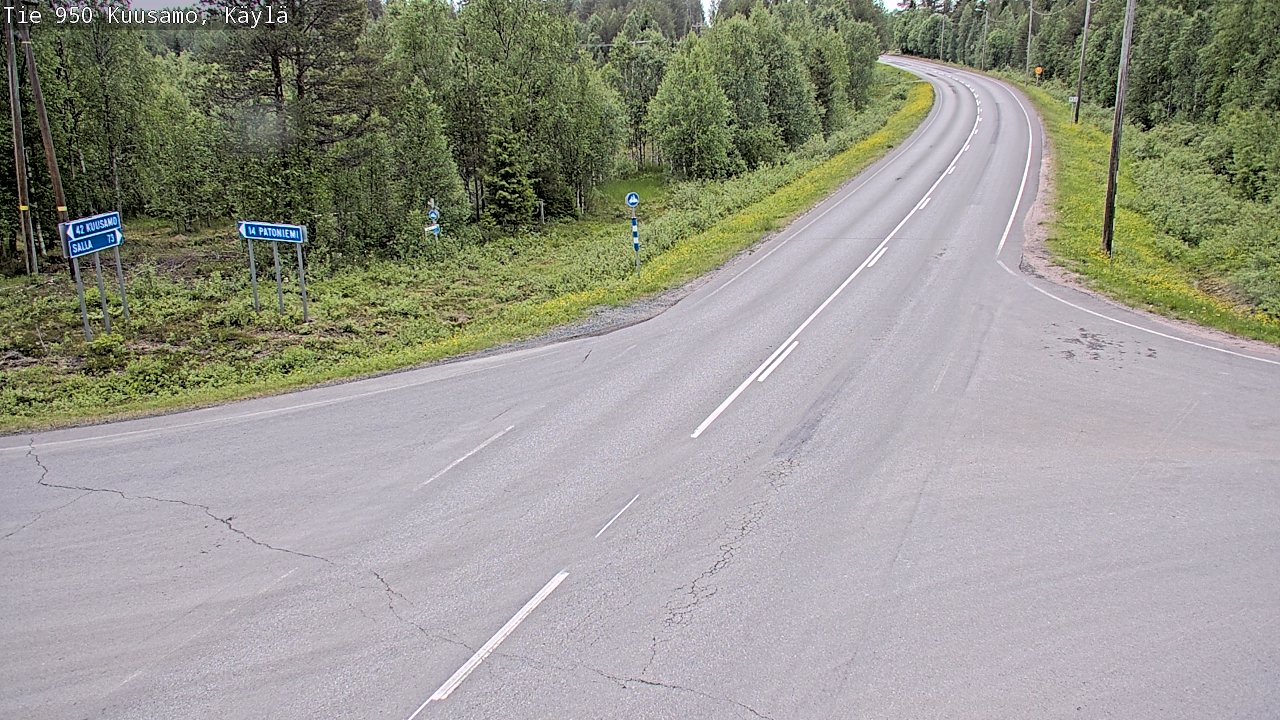 Kelikamerat Kuva Tie 950 Kuusamo, Käylä, Kuusamo, Pohjois-Pohjanmaa