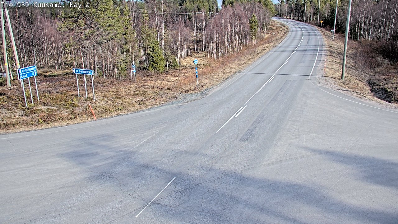 Kelikamerat Kuva Tie 950 Kuusamo, Käylä, Kuusamo, Pohjois-Pohjanmaa