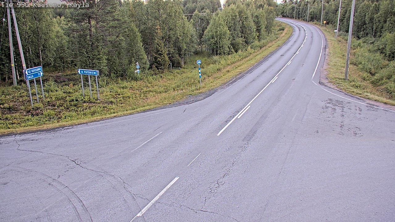 Kelikamerat Kuva Tie 950 Kuusamo, Käylä, Kuusamo, Pohjois-Pohjanmaa