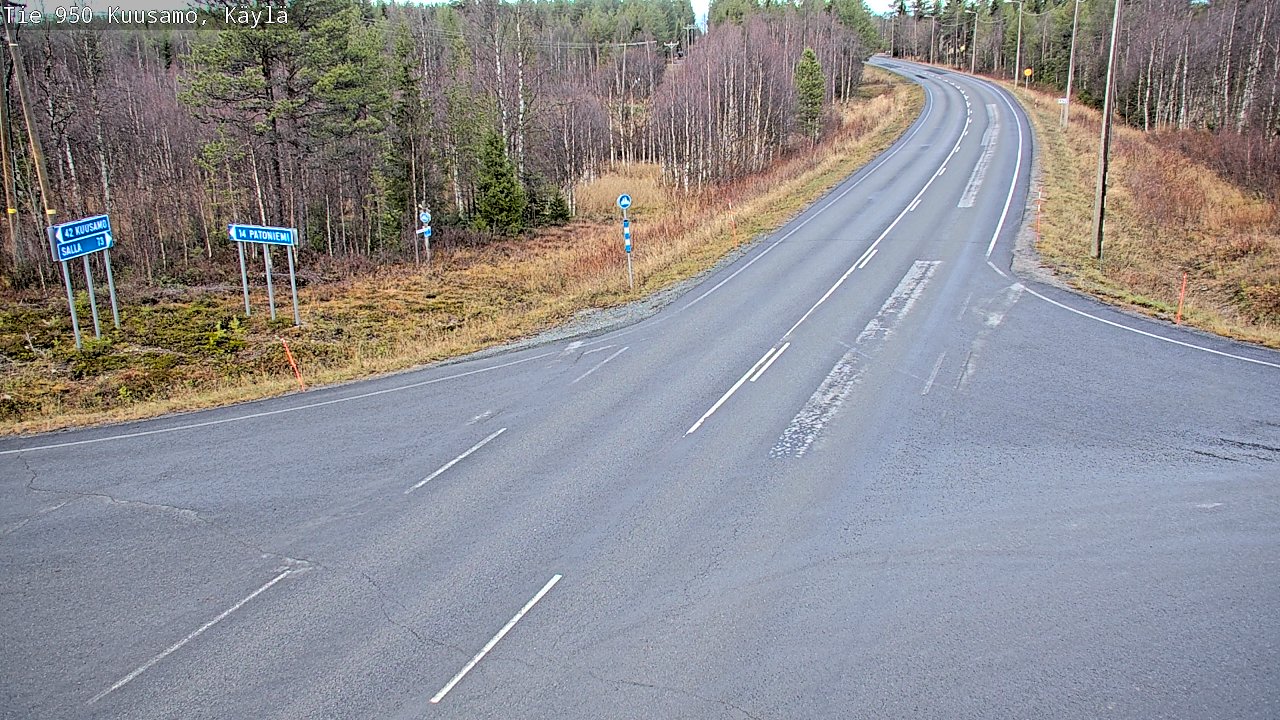 Kelikamerat Kuva Tie 950 Kuusamo, Käylä, Kuusamo, Pohjois-Pohjanmaa