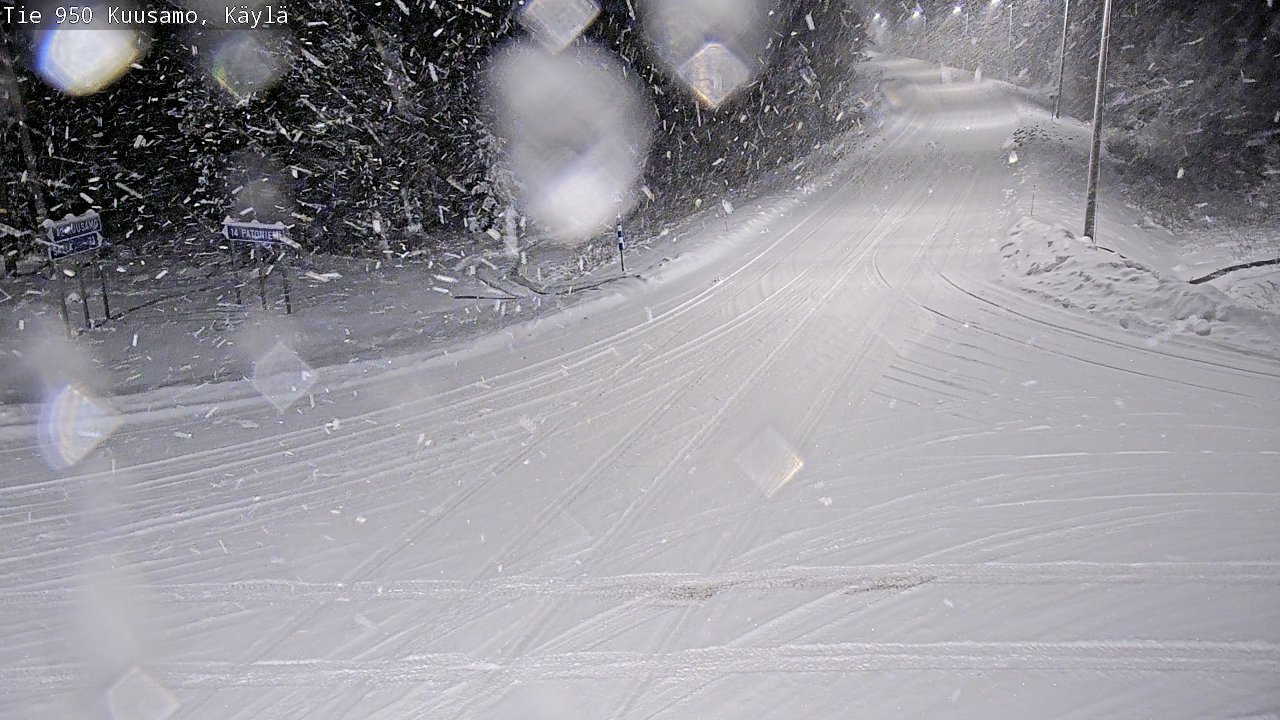 Weather Camera Image Road 950 Kuusamo, Käylä, Kuusamo, Pohjois-Pohjanmaa