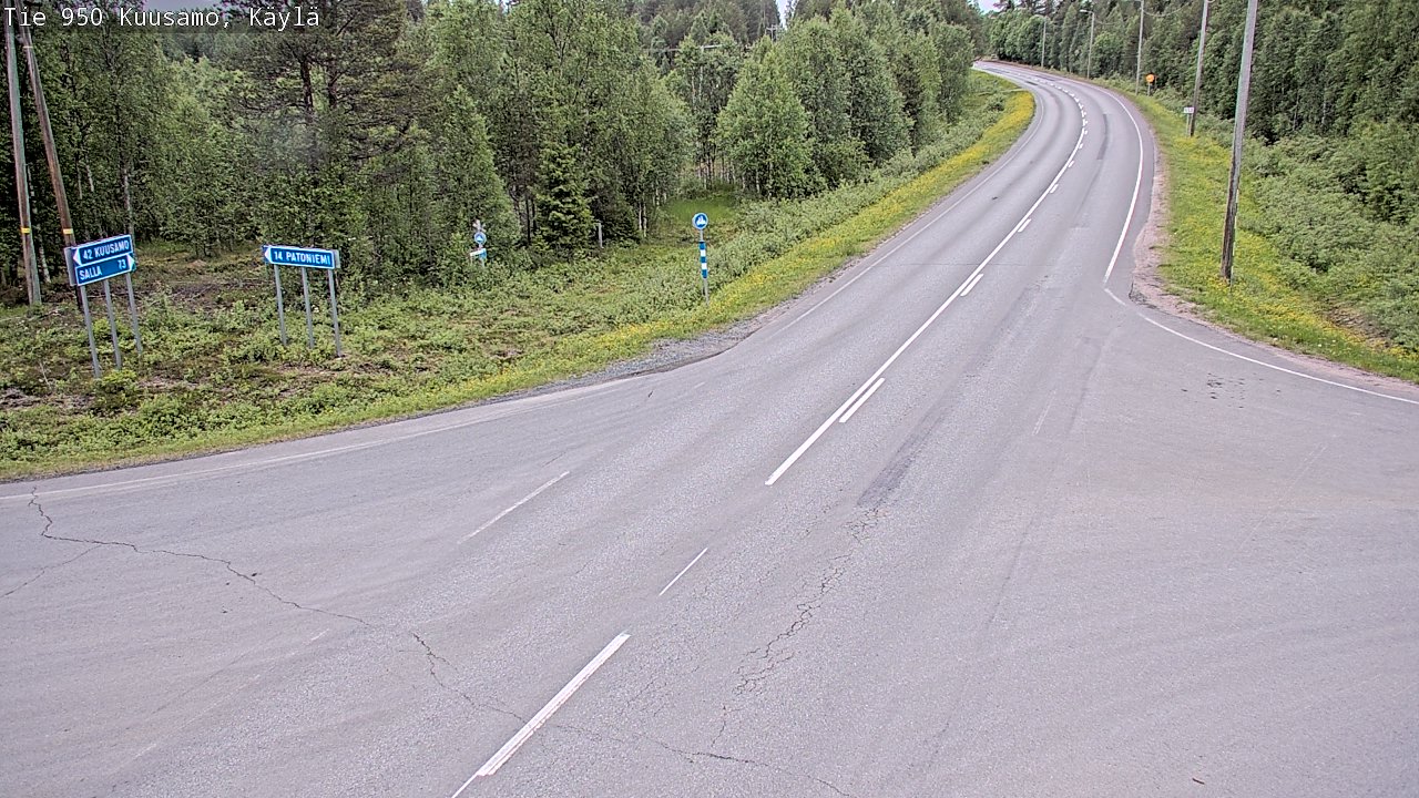 Kelikamerat Kuva Tie 950 Kuusamo, Käylä, Kuusamo, Pohjois-Pohjanmaa