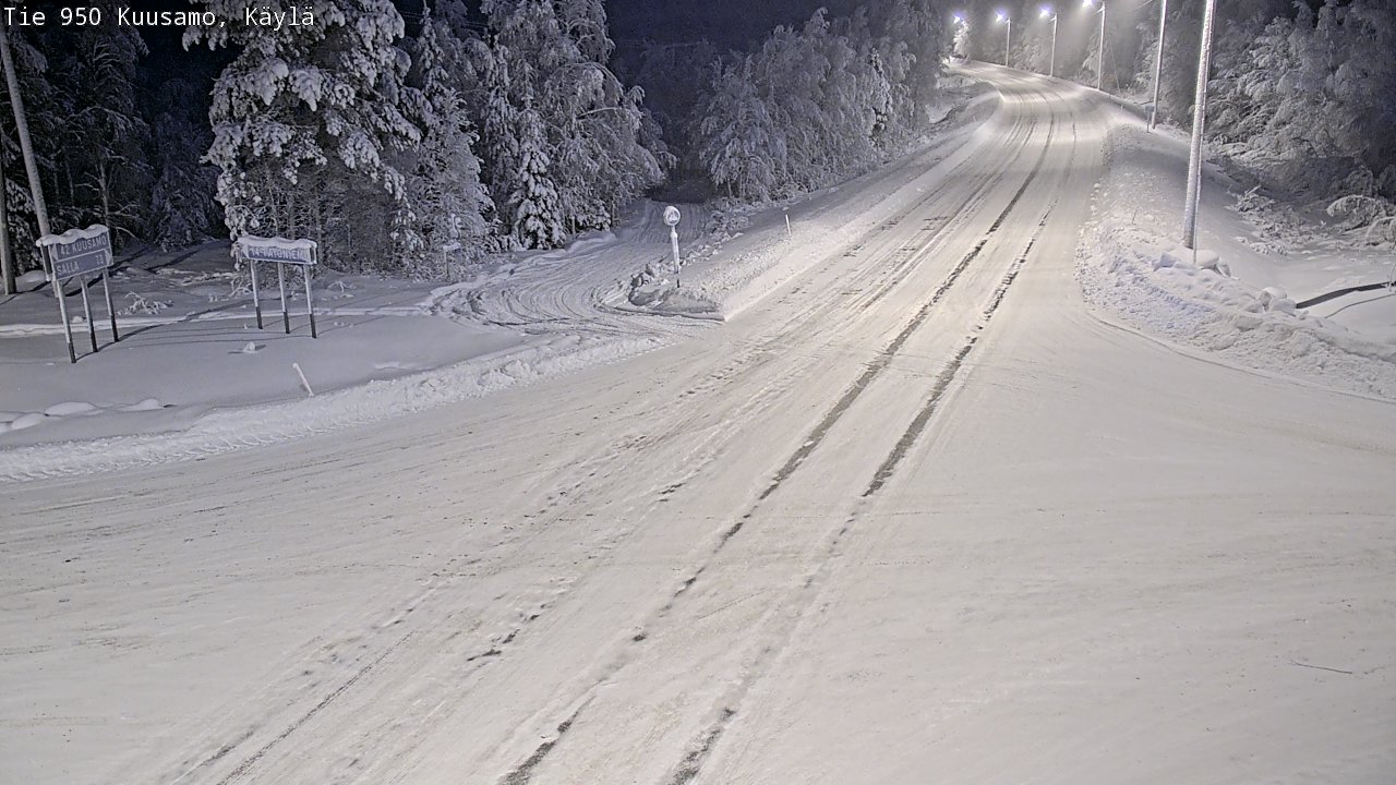 Weather Camera Image Road 950 Kuusamo, Käylä, Kuusamo, Pohjois-Pohjanmaa